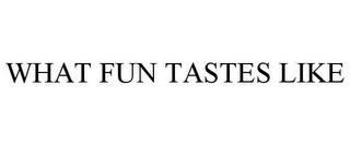 WHAT FUN TASTES LIKE trademark