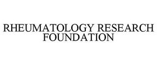 RHEUMATOLOGY RESEARCH FOUNDATION trademark