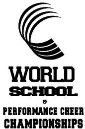 WORLD SCHOOL & PERFORMANCE CHEER CHAMPIONSHIPS trademark