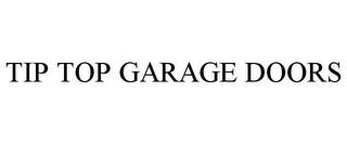 TIP TOP GARAGE DOORS trademark