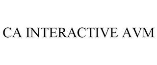 CA INTERACTIVE AVM trademark