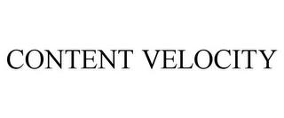 CONTENT VELOCITY trademark