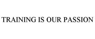 TRAINING IS OUR PASSION trademark