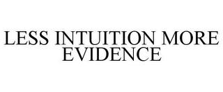 LESS INTUITION MORE EVIDENCE trademark