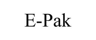 E-PAK trademark