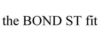 THE BOND ST FIT trademark