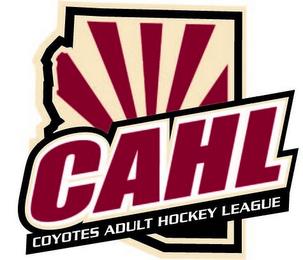 CAHL COYOTES ADULT HOCKEY LEAGUE trademark