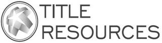 TITLE RESOURCES trademark