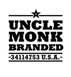 UNCLE MONK BRANDED -34114753 U.S.A.- trademark