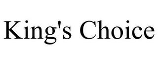 KING'S CHOICE trademark