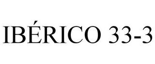 IBÉRICO 33-3 trademark