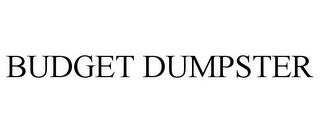 BUDGET DUMPSTER trademark