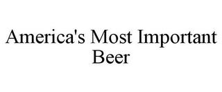 AMERICA'S MOST IMPORTANT BEER trademark