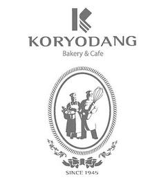 K KORYODANG BAKERY & CAFE SINCE 1945 trademark