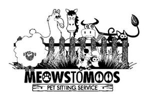 MEOWSTOMOOS PET SITTING SERVICE trademark