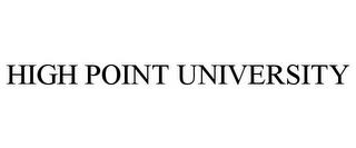 HIGH POINT UNIVERSITY trademark