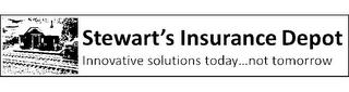 STEWART'S INSURANCE DEPOT INNOVATIVE SOLUTIONS TODAY...NOT TOMORROW trademark