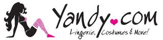 YANDY COM LINGERIE COSTMES & MORE! trademark