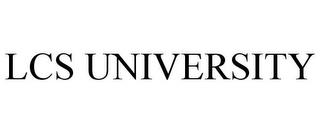 LCS UNIVERSITY trademark