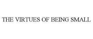 THE VIRTUES OF BEING SMALL trademark