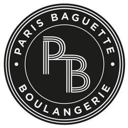 PB · PARIS BAGUETTE · BOULANGERIE trademark