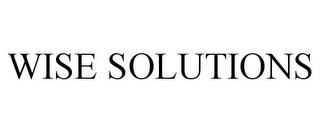 WISE SOLUTIONS trademark