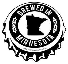 BREWED IN MINNESOTA AND WWW.BREWEDINMINNESOTA.COM trademark