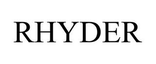 RHYDER trademark