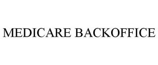 MEDICARE BACKOFFICE trademark