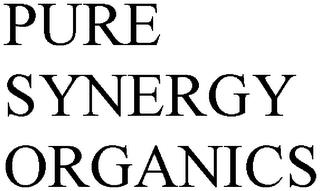 PURE SYNERGY ORGANICS trademark