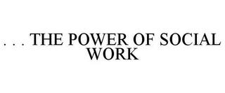 . . . THE POWER OF SOCIAL WORK trademark