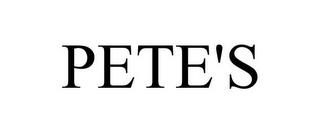 PETE'S trademark