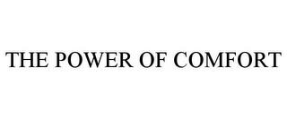 THE POWER OF COMFORT trademark