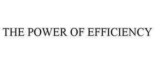 THE POWER OF EFFICIENCY trademark