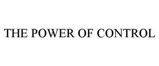 THE POWER OF CONTROL trademark