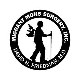 MIGRANT MOHS SURGERY, INC. DAVID H. FRIEDMAN, M.D. trademark