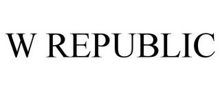 W REPUBLIC trademark