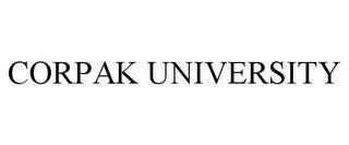 CORPAK UNIVERSITY trademark