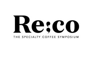 RE:CO THE SPECIALTY COFFEE SYMPOSIUM trademark