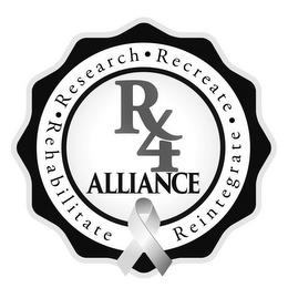 R4 ALLIANCE · RESEARCH · RECREATE · REHABILITATE REINTEGRATE trademark