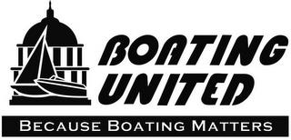 BOATING UNITED BECAUSE BOATING MATTERS trademark