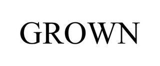 GROWN trademark