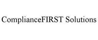 COMPLIANCEFIRST SOLUTIONS trademark