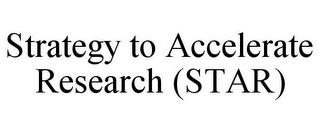 STRATEGY TO ACCELERATE RESEARCH (STAR) trademark