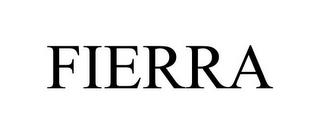 FIERRA trademark