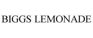 BIGGS LEMONADE trademark