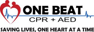 ONE BEAT CPR + AED SAVING LIVES, ONE HEART AT A TIMERT AT A TIME trademark