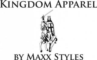 KINGDOM APPAREL BY MAXX STYLES trademark