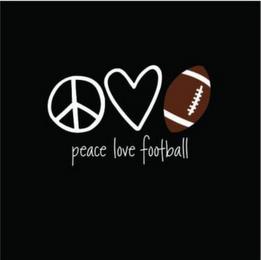 PEACE LOVE FOOTBALL trademark