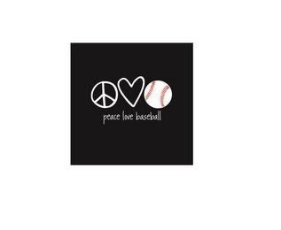 PEACE LOVE BASEBALL trademark